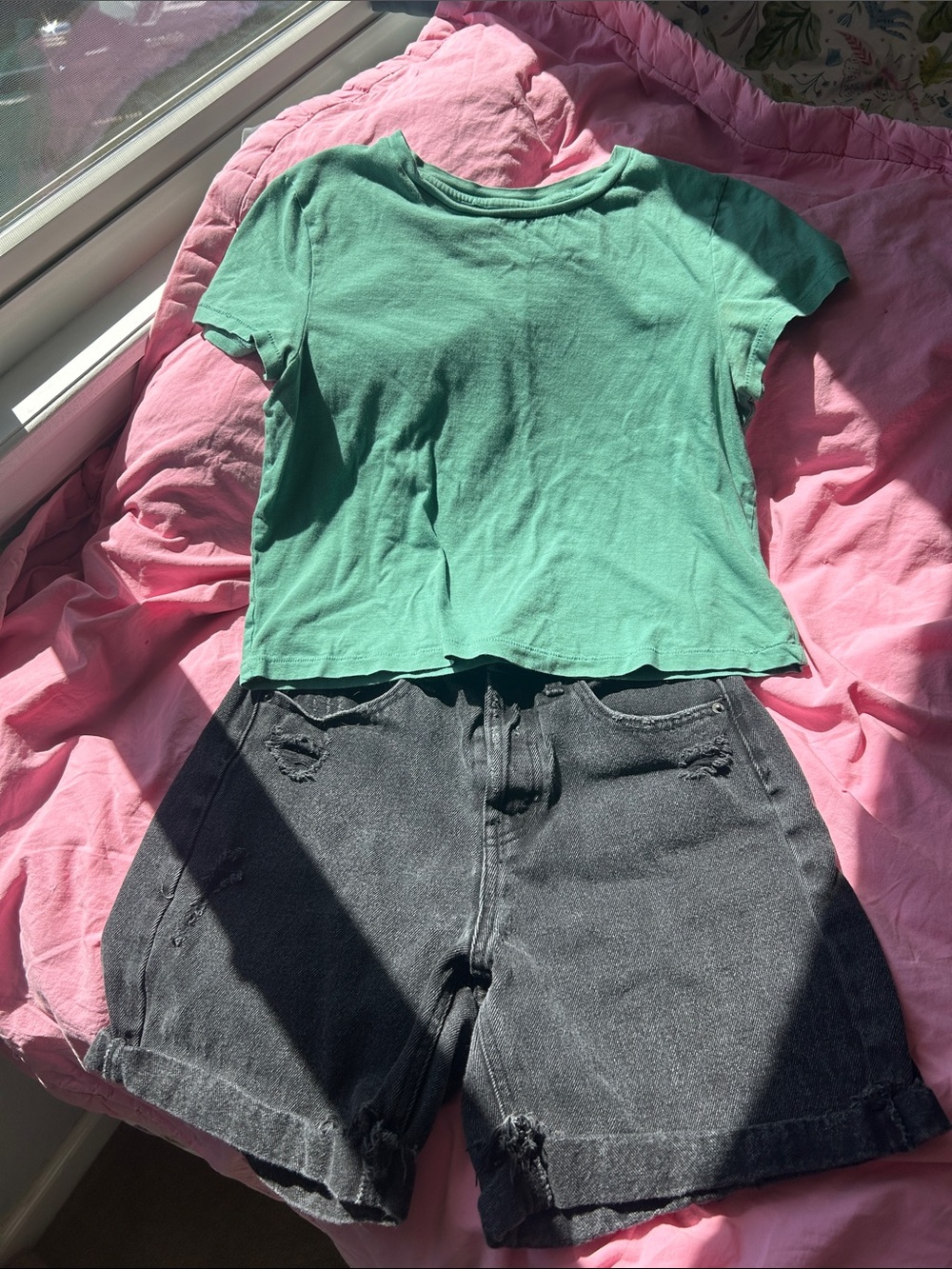 Green Crop Top